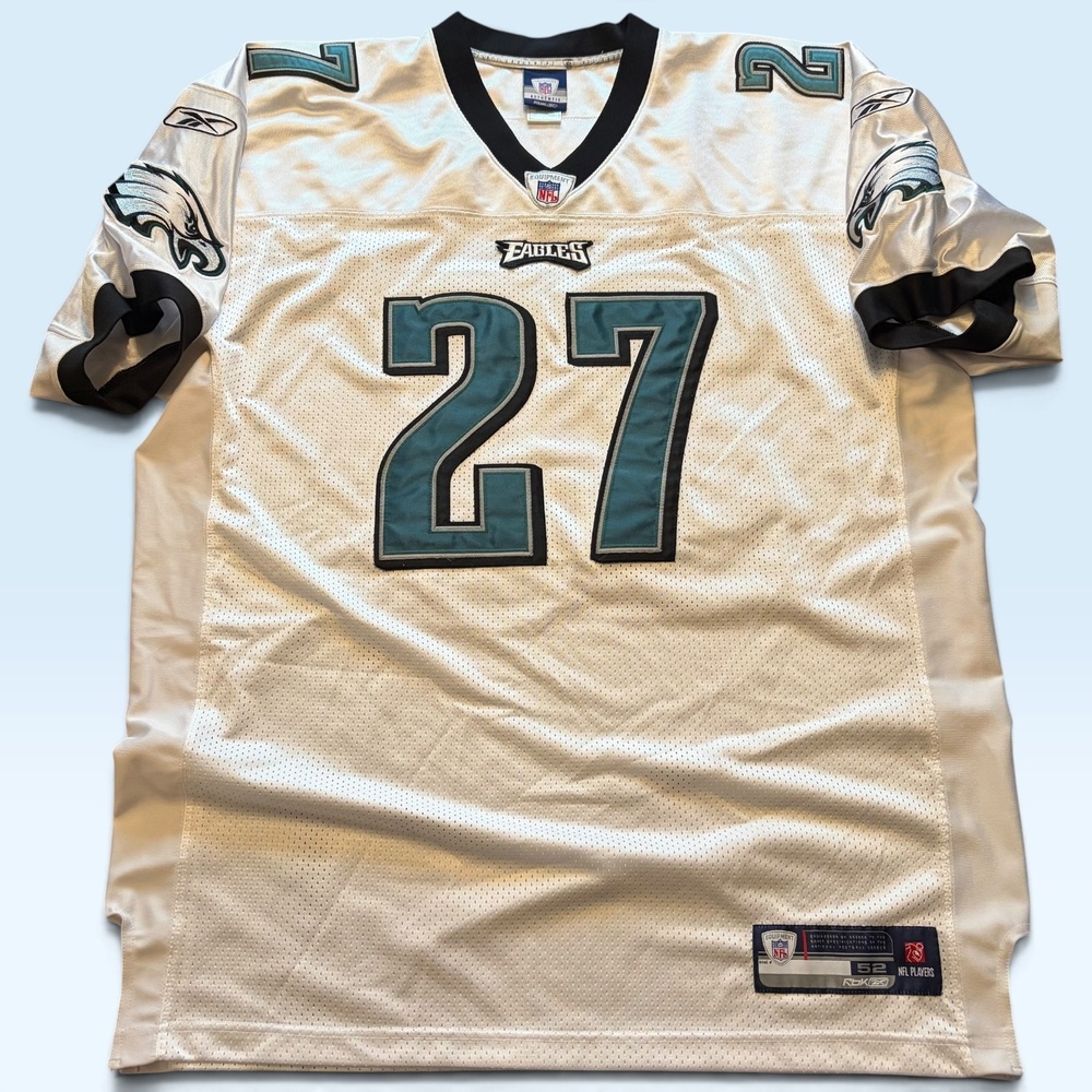 Philadelphia Eagles Jersey Mens 2XL White Authentic Quintin Mikell 27 Reebok